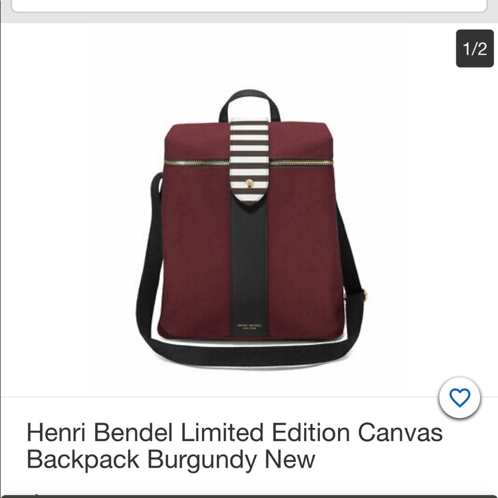 Henri Bendel Canvas Backpack
